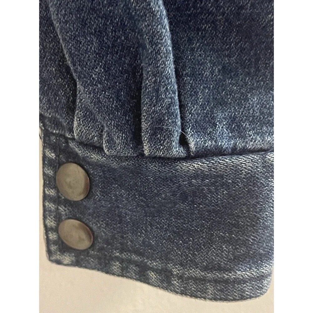 Women’s Izzy Denim Jacket Sz M 38843 Made In Israel 100% Cotton